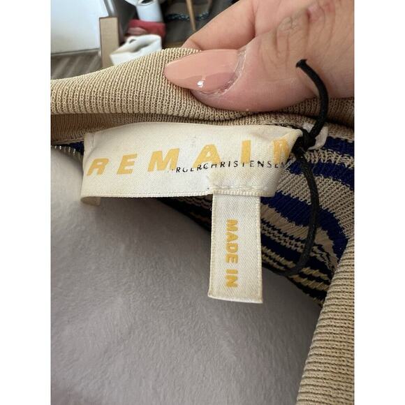 REMAIN Birger Christensen Joy Stripe Sweater In Total Eclipse Comb Size 0 XS - Picture 4 of 8